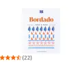 Portada de libro "Bordado Paso a Paso" con diseños de hojas, árboles y estrellas, ideal para aprender felpa perchada.