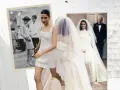 Ideas para decorar vestidos: collage de moda con vestidos blancos, novias y un desfile vintage.