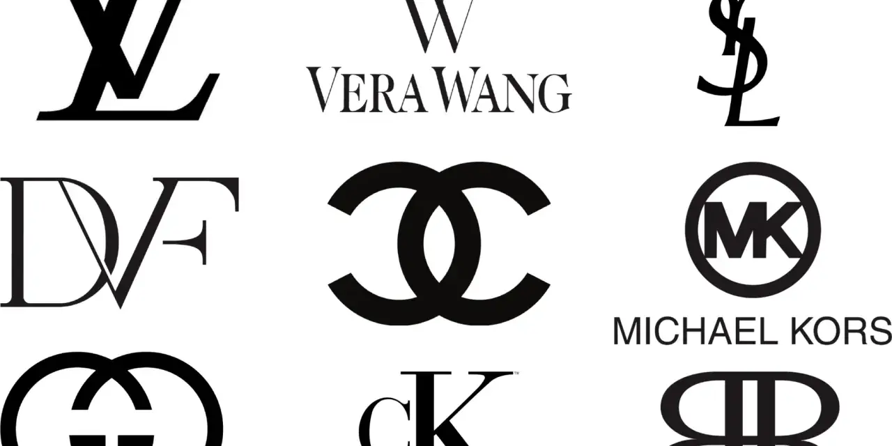 Logos de marcas de lujo como Louis Vuitton, Chanel, Gucci, Vera Wang, Yves Saint Laurent, DVF, Michael Kors, Calvin Klein y Banana Republic. ¡Inspírate para crear monogramas gratis!