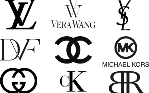 Logos de marcas de lujo como Louis Vuitton, Chanel, Gucci, Vera Wang, Yves Saint Laurent, DVF, Michael Kors, Calvin Klein y Banana Republic. ¡Inspírate para crear monogramas gratis!