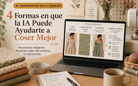 Herramientas de IA para tus blogs de costura: simula telas en vestidos, obtén consejos y mejora tus creaciones. ¡Coser mejor es posible!