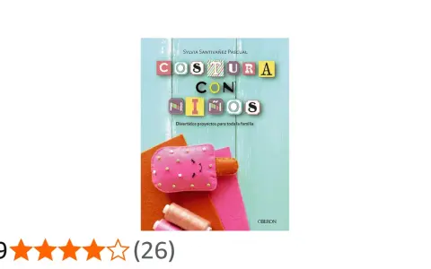 Libro "Costura con niños" con divertidas ideas de costura para niños y proyectos familiares.