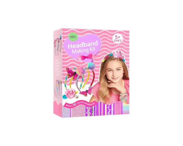 Kit para crear diademas con mariposas y flores. Aprende como se hacen diademas únicas y personalizadas. ¡Ideal para niñas creativas!