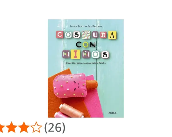 Libro "Costura con niños" con divertidas ideas de costura para niños y proyectos familiares.