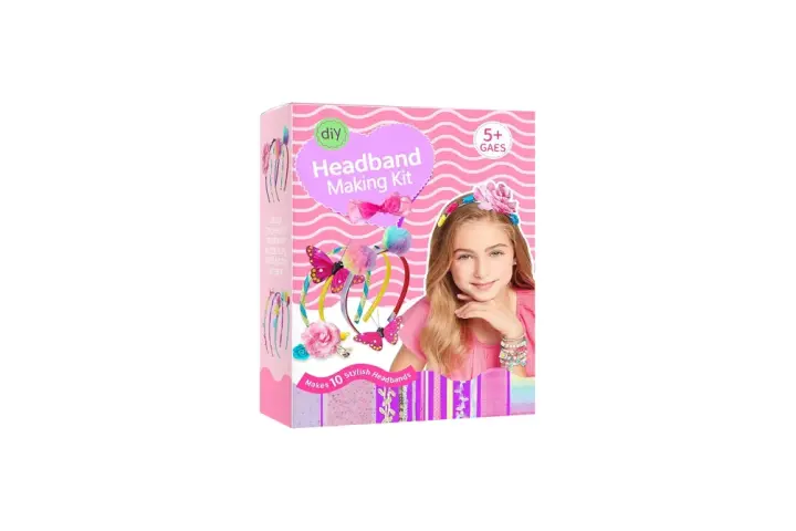 Kit para crear diademas con mariposas y flores. Aprende como se hacen diademas únicas y personalizadas. ¡Ideal para niñas creativas!