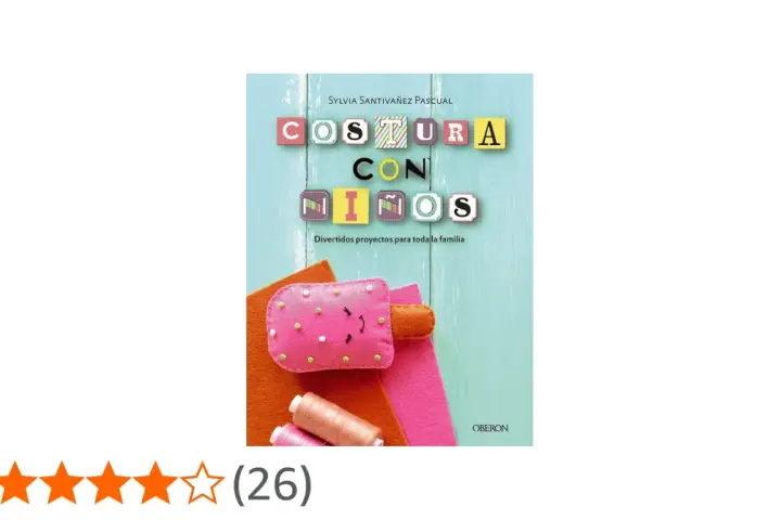 Libro "Costura con niños" con divertidas ideas de costura para niños y proyectos familiares.